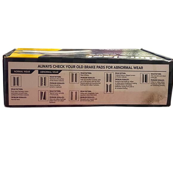 Duralast Gold Ceramic Brake Pads DG882 OME Grade Low Dust Hardware Included - Picture 6 of 8